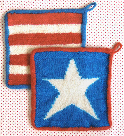 Stars + Stripes Felted Hot Pads | Purl Soho