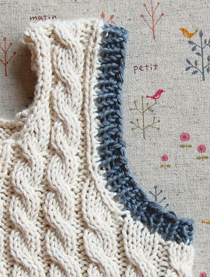 Cabled Baby Vest | Purl Soho