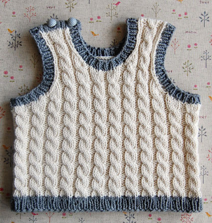 Cabled Baby Vest | Purl Soho