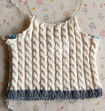 Cabled Baby Vest | Purl Soho