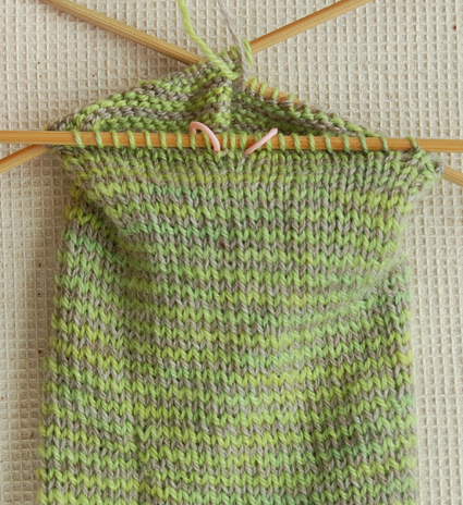 Long Striped Hand Warmers in Swan’s Island Organic Merino | Purl Soho
