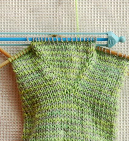 Long Striped Hand Warmers in Swan’s Island Organic Merino | Purl Soho