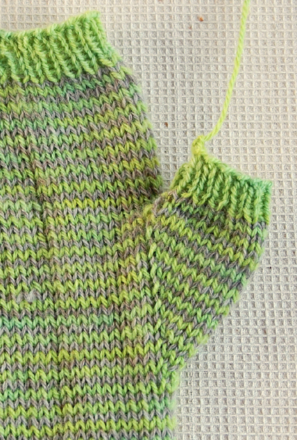 Long Striped Hand Warmers in Swan’s Island Organic Merino | Purl Soho