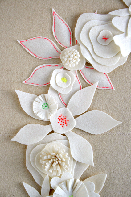 Felt Flower Winter Wreath | Purl Soho