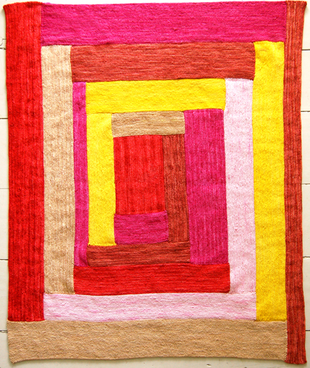 Anzula ‘Squishy’ Log Cabin Baby Blanket | Purl Soho