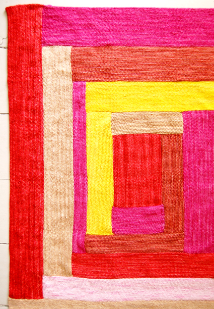 Anzula ‘Squishy’ Log Cabin Baby Blanket | Purl Soho