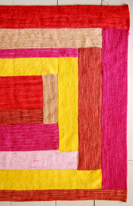 Anzula ‘Squishy’ Log Cabin Baby Blanket | Purl Soho