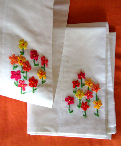 Ribbon Embroidery Pillow Cases | Purl Soho