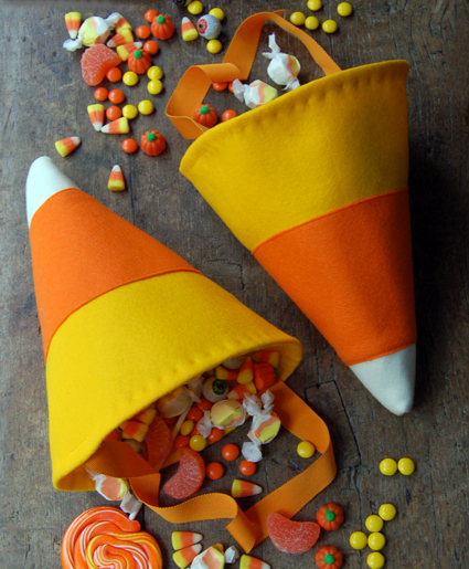 Candy Corn Trick or Treat Bags | Purl Soho