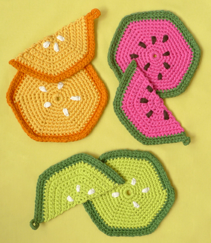 Fruity Trivets + Pot Holders, the Knitted Version! | Purl Soho