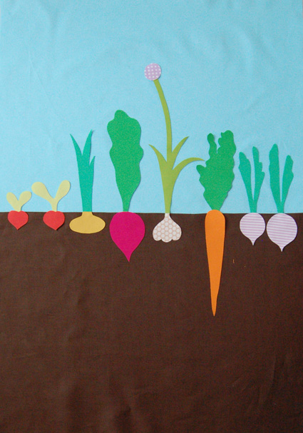 Mini Quilt of the Month, April: The Vegetable Patch | Purl Soho