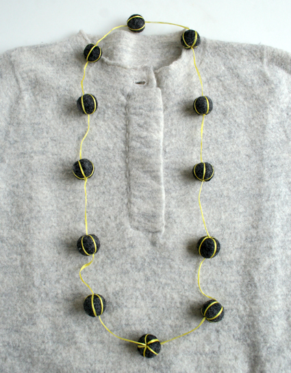 Felt Ball Necklaces | Purl Soho
