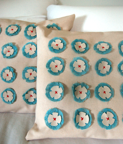 Linen Flower Pillows | Purl Soho
