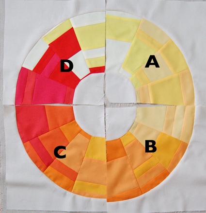 Mini Quilt of the Month, December: Golden Wreath | Purl Soho