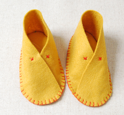 Felt Baby Shoes | Purl Soho