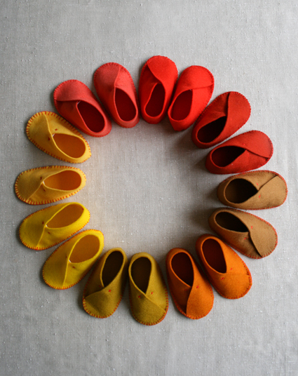 Felt Baby Shoes | Purl Soho
