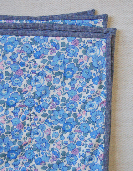 Windowpane Wholecloth Baby Quilt | Purl Soho