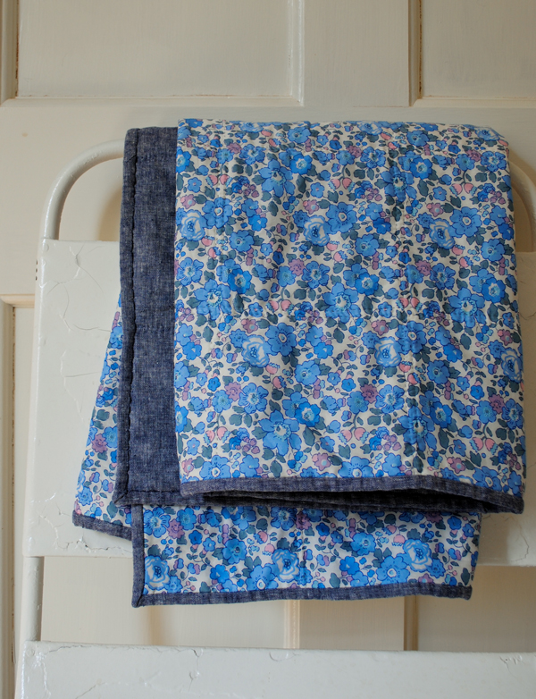 Windowpane Wholecloth Baby Quilt | Purl Soho