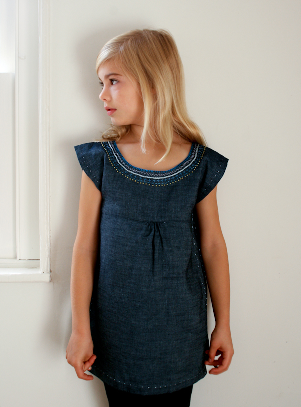 Embroidered Denim Jumper | Purl Soho