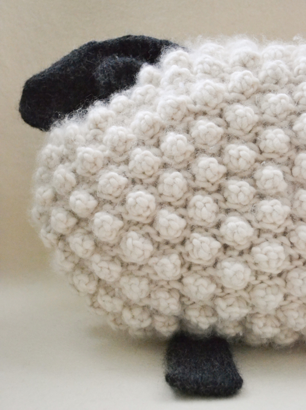Bobble Sheep Pillow in Super Soft Merino | Purl Soho