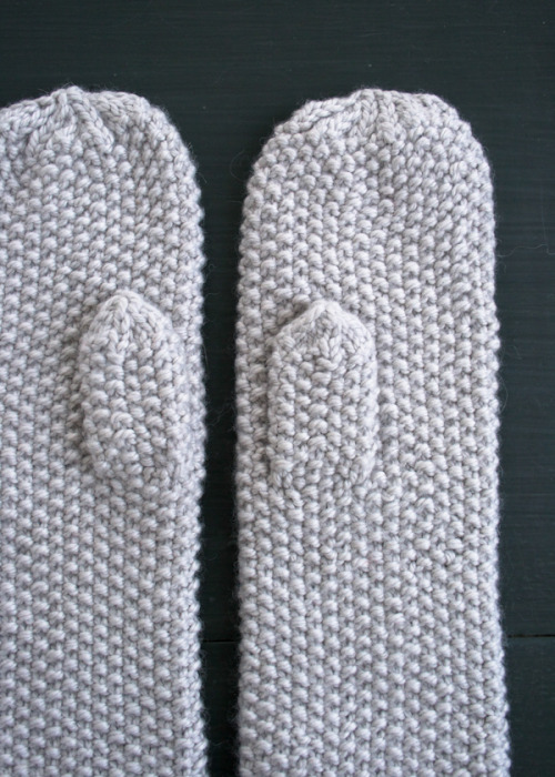 Seed Stitch Mittens + Hand Warmers | Purl Soho