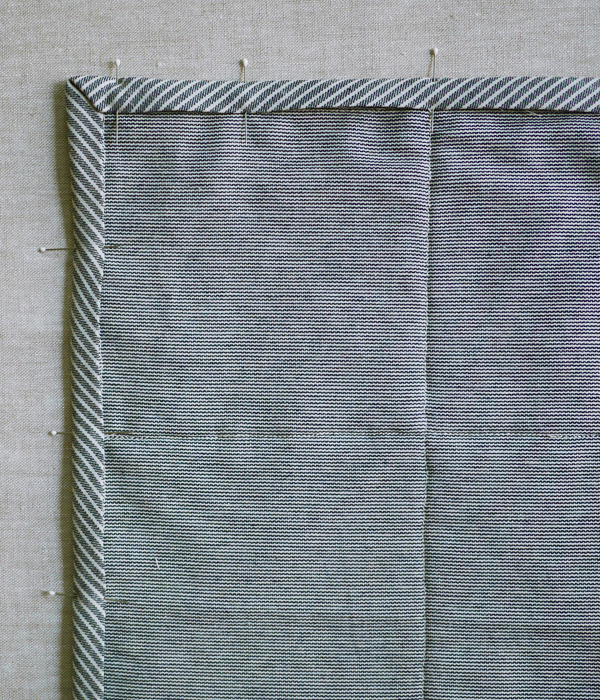 Sewing on Single Fold Binding | Purl Soho