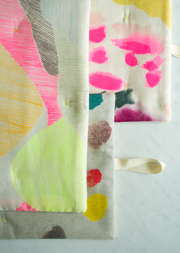 Simple Stitched Hot Pads in Nani Iro | Purl Soho