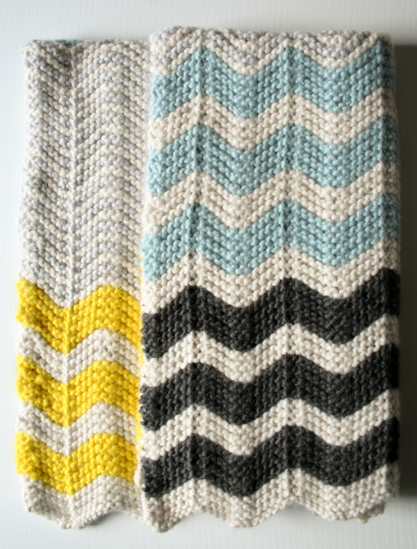 Chevron Baby Blanket in Super Soft Merino | Purl Soho