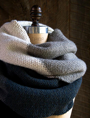 Linen Stitch Colorblock Wrap | Purl Soho