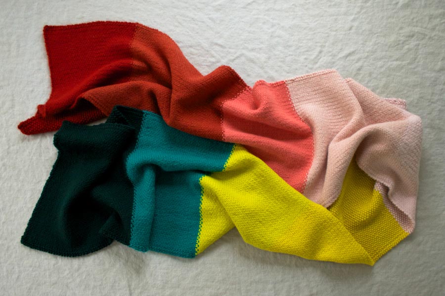 Linen Stitch Colorblock Wrap | Purl Soho