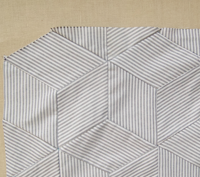 Striped Tumbling Blocks Quilt | Purl Soho
