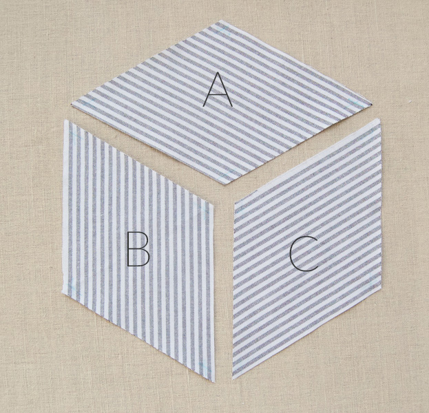 Striped Tumbling Blocks Quilt | Purl Soho