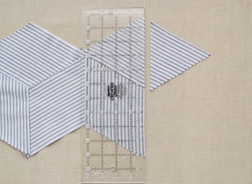 Striped Tumbling Blocks Quilt | Purl Soho