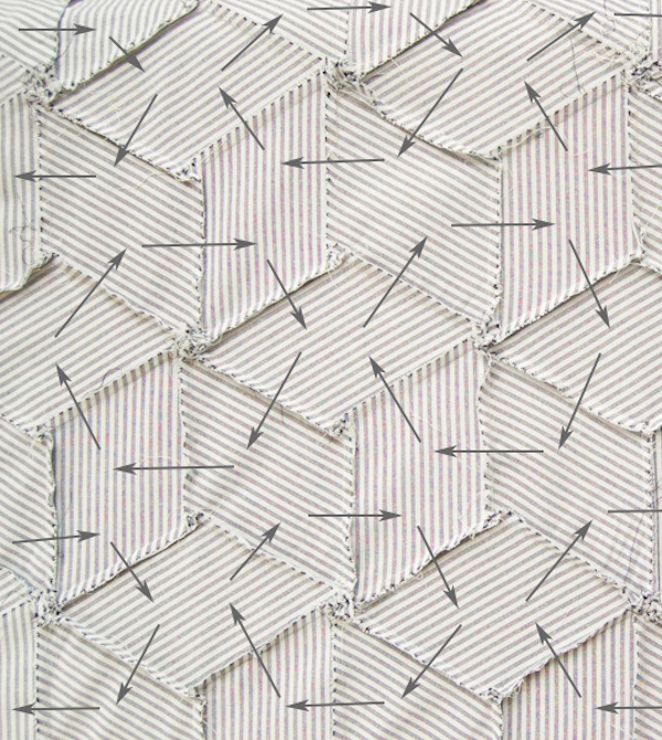Striped Tumbling Blocks Quilt | Purl Soho