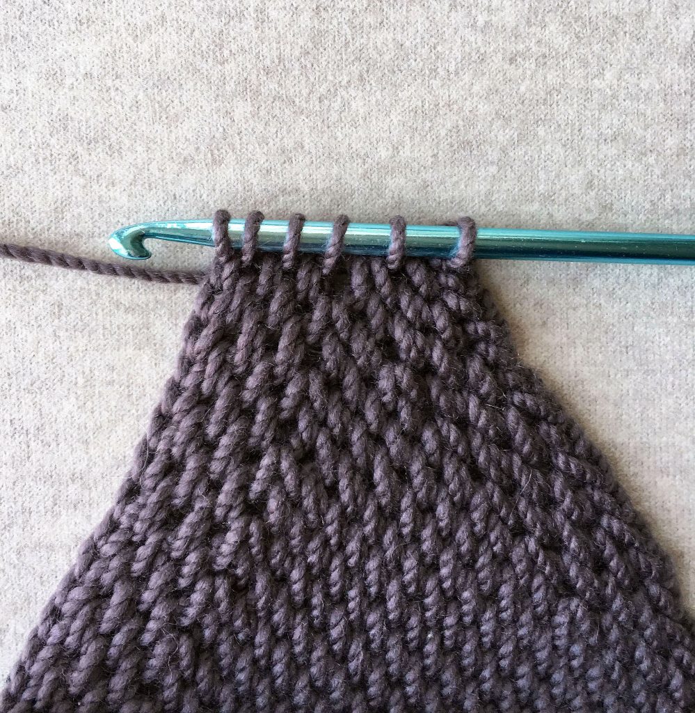 Tunisian Crochet Pointy Pom Pom Hat | Purl Soho