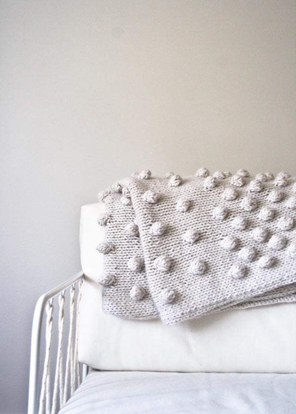 Falling Bobbles Blanket | Purl Soho