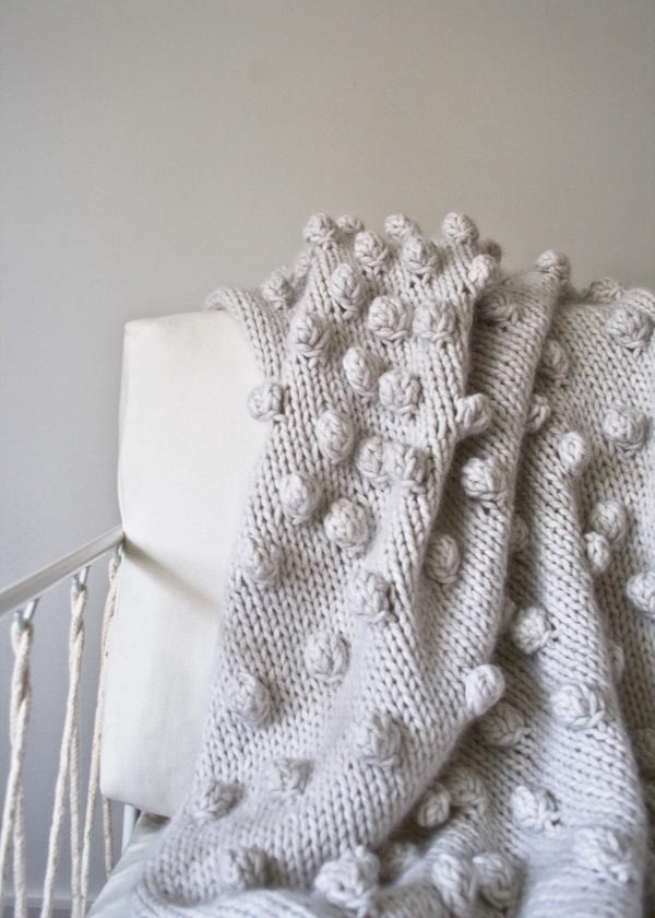 Falling Bobbles Blanket | Purl Soho