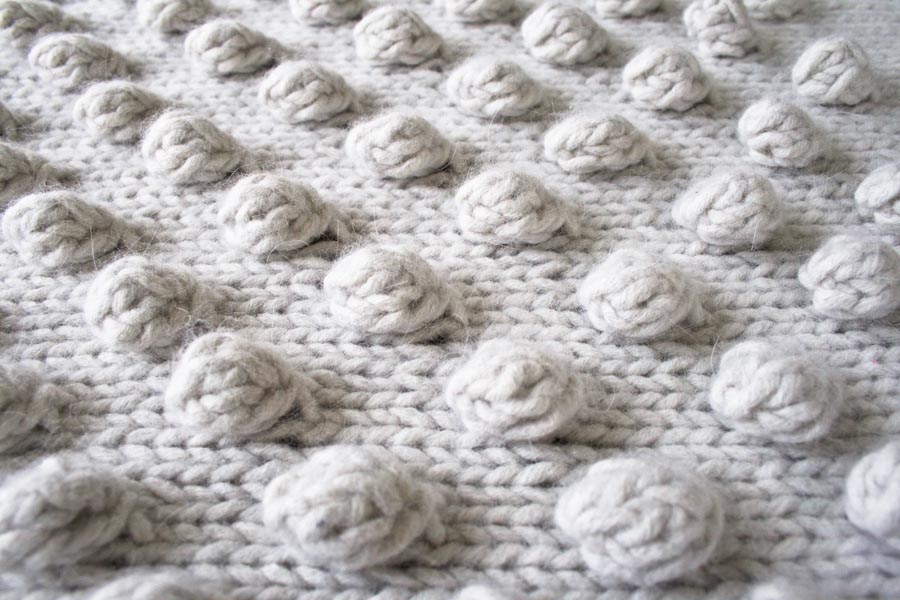Falling Bobbles Blanket | Purl Soho