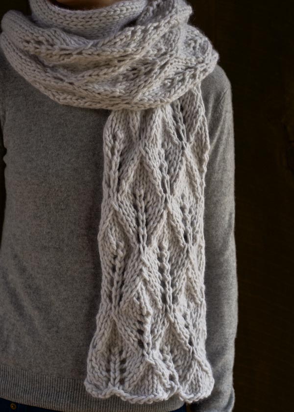 Lovely Leaf Lace Scarf in Lanecardate Feltro | Purl Soho