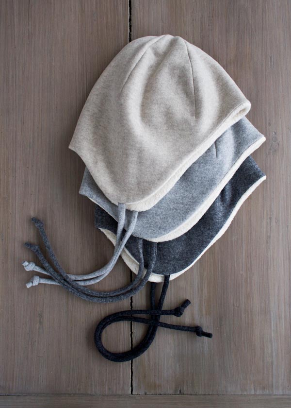 Wool + Cotton Sewn Ear Flap Hat | Purl Soho