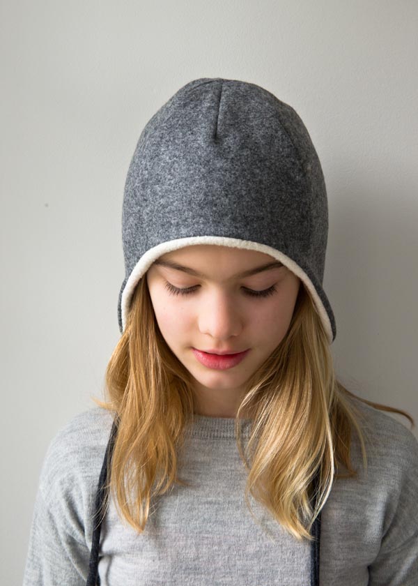 Wool + Cotton Sewn Ear Flap Hat | Purl Soho