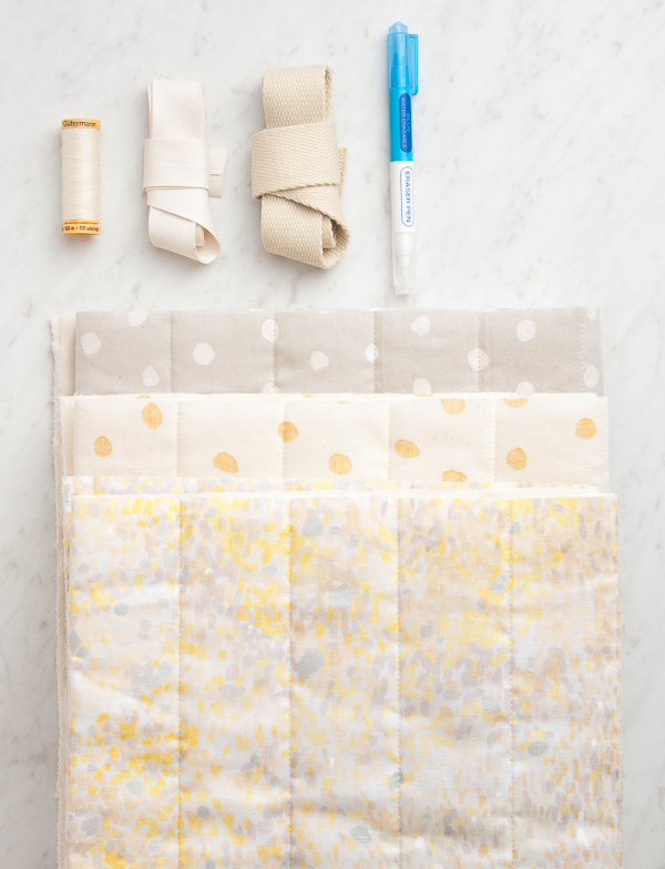 Puffy Tote in Nani Iro’s Quilted Double Gauze | Purl Soho