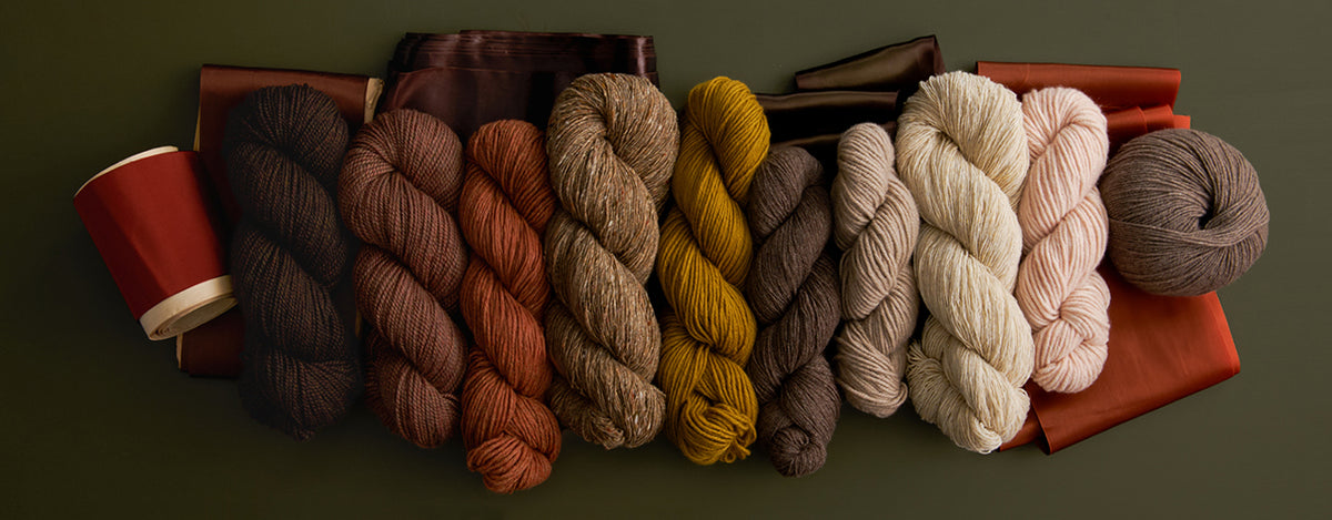 Shop cashmere yarns, including pure cashmere, recycled cashmere, and cashmere blend yarns.