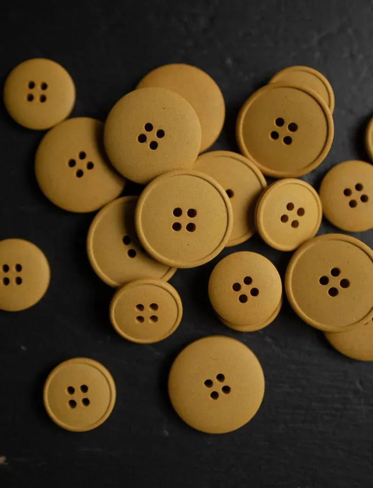 Hemp Button, Yellow