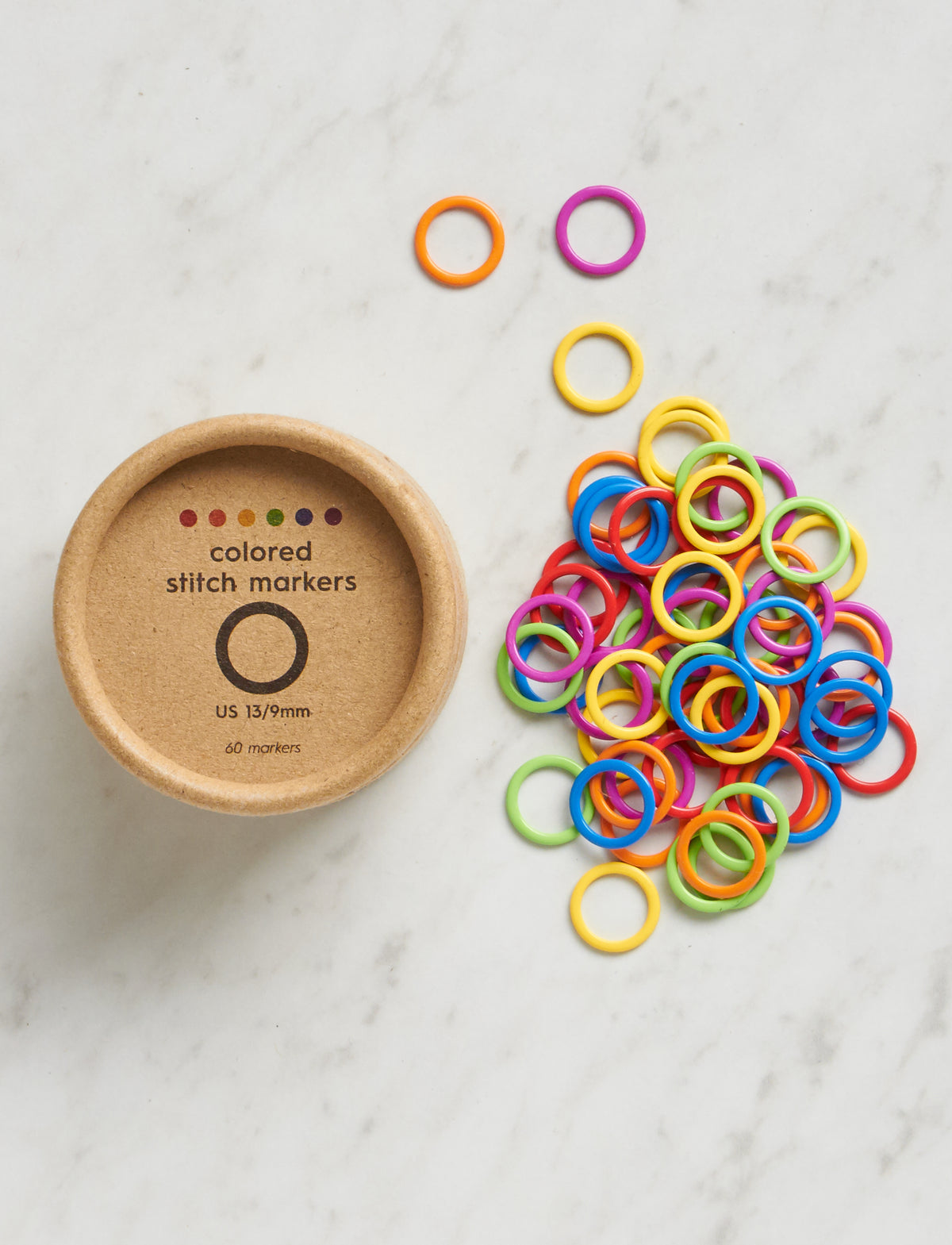 Colorful Ring Stitch Markers, Regular