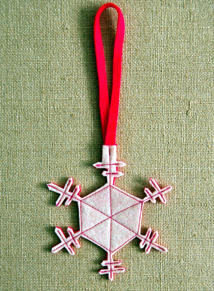 Two Sided Felt Snowflakes | Purl Soho