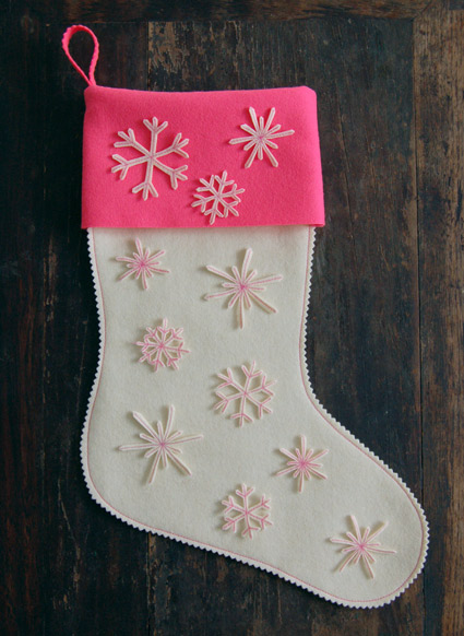 Super Easy Snowflake Stocking | Purl Soho