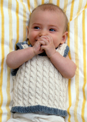 Cabled Baby Vest | Purl Soho
