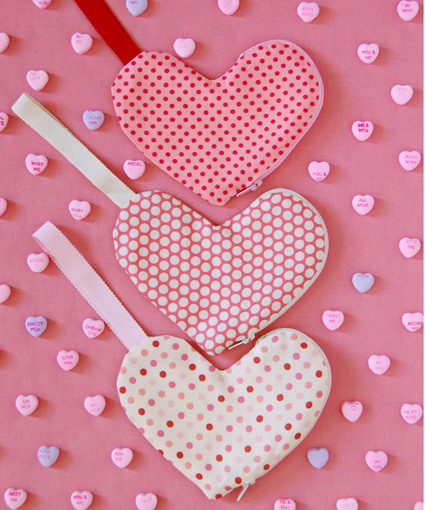 Heart-Shaped Zippered Pouches | Purl Soho