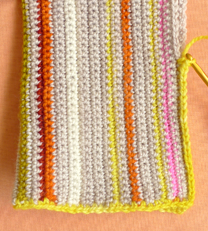 Crocheted Striped Hand Warmers | Purl Soho